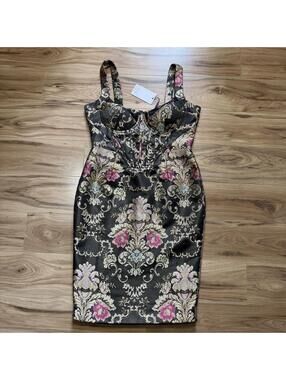 Lavish Alice Brocade Corset Dress Baroque Whimsigoth NWT